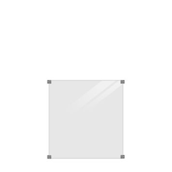 GLASSGJERDE PLUS GRÅTT INKLUDERT 4 KONSENTER 90X91 CM GLASSGJERDE PLUS GRÅTT INKLUDERT 4 KONSENTER 90X91 CM