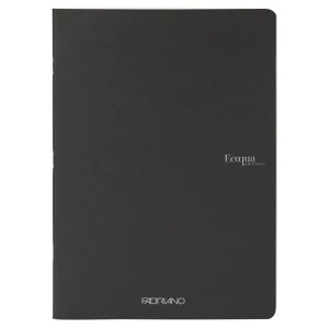 Fabriano EcoQua Original Stiftet A5 Linjert Black Fabriano EcoQua Original Stiftet A5 Linjert Black
