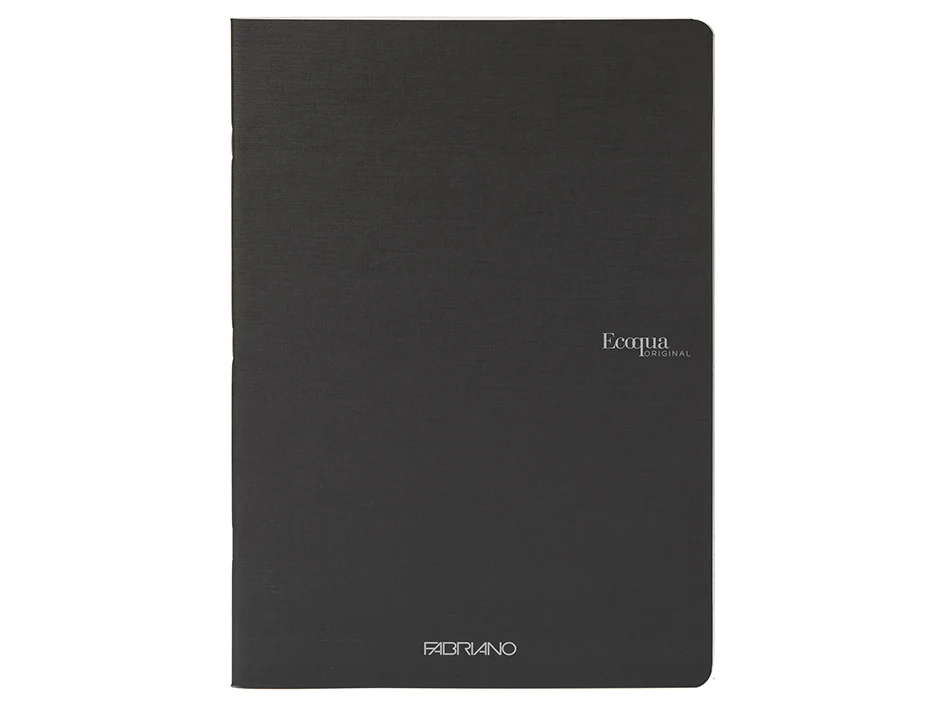 Fabriano EcoQua Original Stiftet A5 Linjert Black