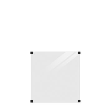 GLASSGJERDE PLUS GRÅTT OG SVART RUNDT MONTERING 90X91 CM