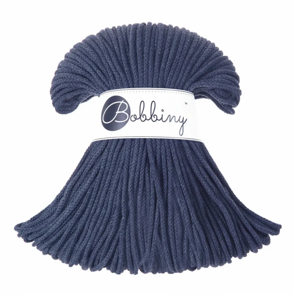 Bobbiny Braided Cord 3mm 100m – Jeans Bobbiny Braided Cord 3mm 100m – Jeans
