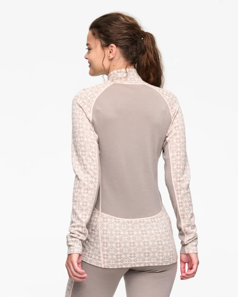 Rose Light Half Zip - Light Warm Grey - Bilde 3