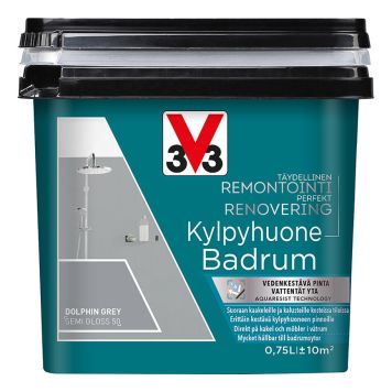 FLISEMALING V33 DOLHPIN GREY SEMI GLOSS 750ML