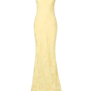 Sorelle Lace Slip Maxi Dress – Light Lemon