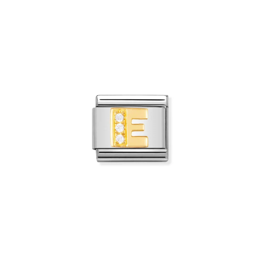 Nomination – LINK LETTER 18k Gold & Zirconia E