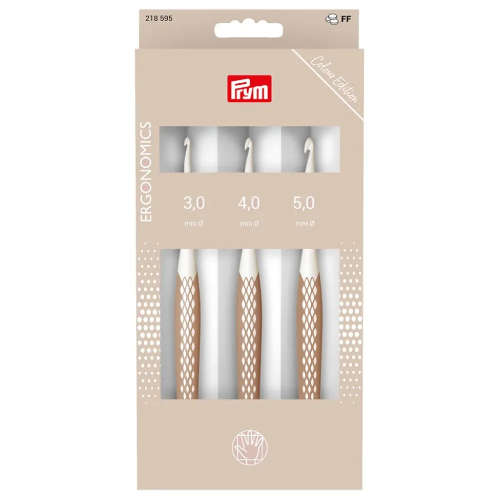 Prym Ergonomics Heklenålsett - 3mm, 4mm og 5mm