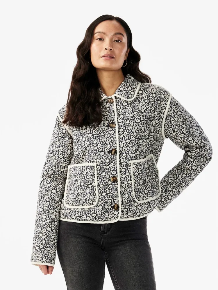 Yasrinna Ls Padded Jacket - Navy Blazer - Bilde 2