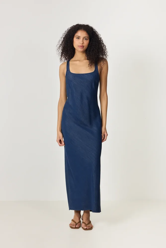 Sasunna Dress - Washed Denim - Bilde 2