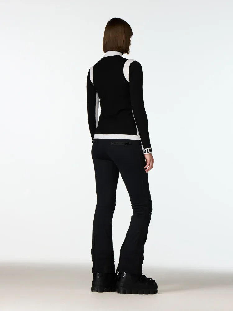 Noemi Long Sleeve Knit Sweater - Black - Bilde 3