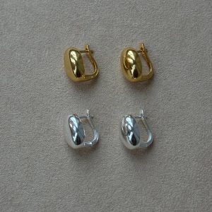 Pico Copenhagen – Petit Lyra Earrings – Silver