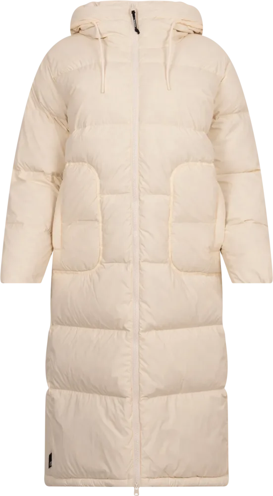 Recycled Down Long Puffer Jacket - White Smoke - Bilde 3