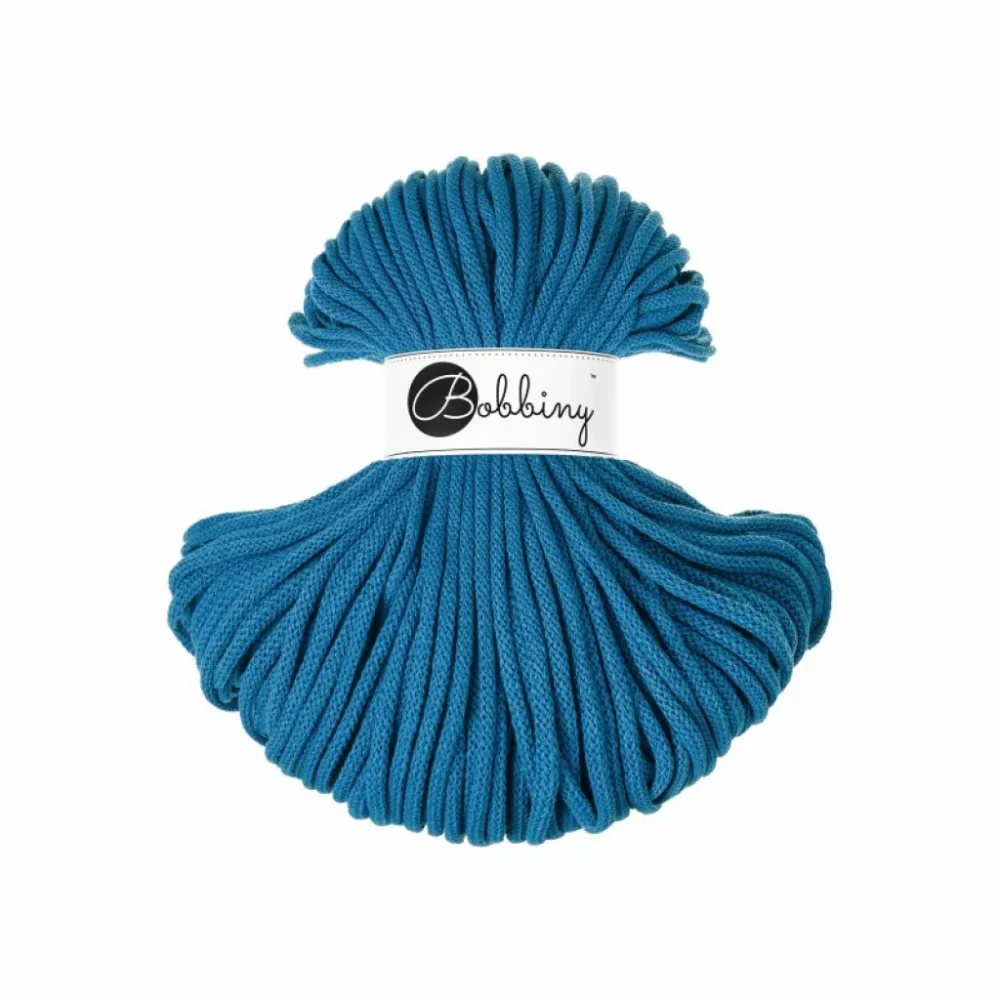 Bobbiny Braided Cord 5mm 100m – Dopamine Blue Bobbiny Braided Cord 5mm 100m – Dopamine Blue