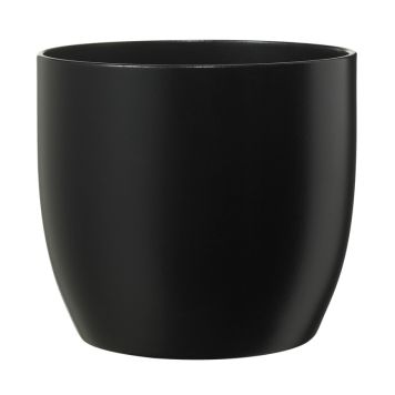 INNENDØRS POTTE KERAMIKK BASEL 21CM SVART MATT INNENDØRS POTTE KERAMIKK BASEL 21CM SVART MATT