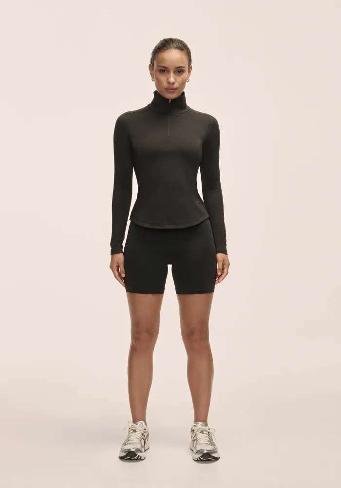 Serene Half Zip Long Sleeve - Black - Bilde 3