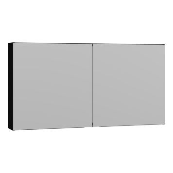 SPEILSKAP SCANBAD SELECT UTEN BELYSNING 2D SVART 120 CM