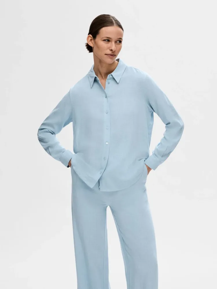 Viva Ls Shirt - Cashmere Blue - Bilde 3