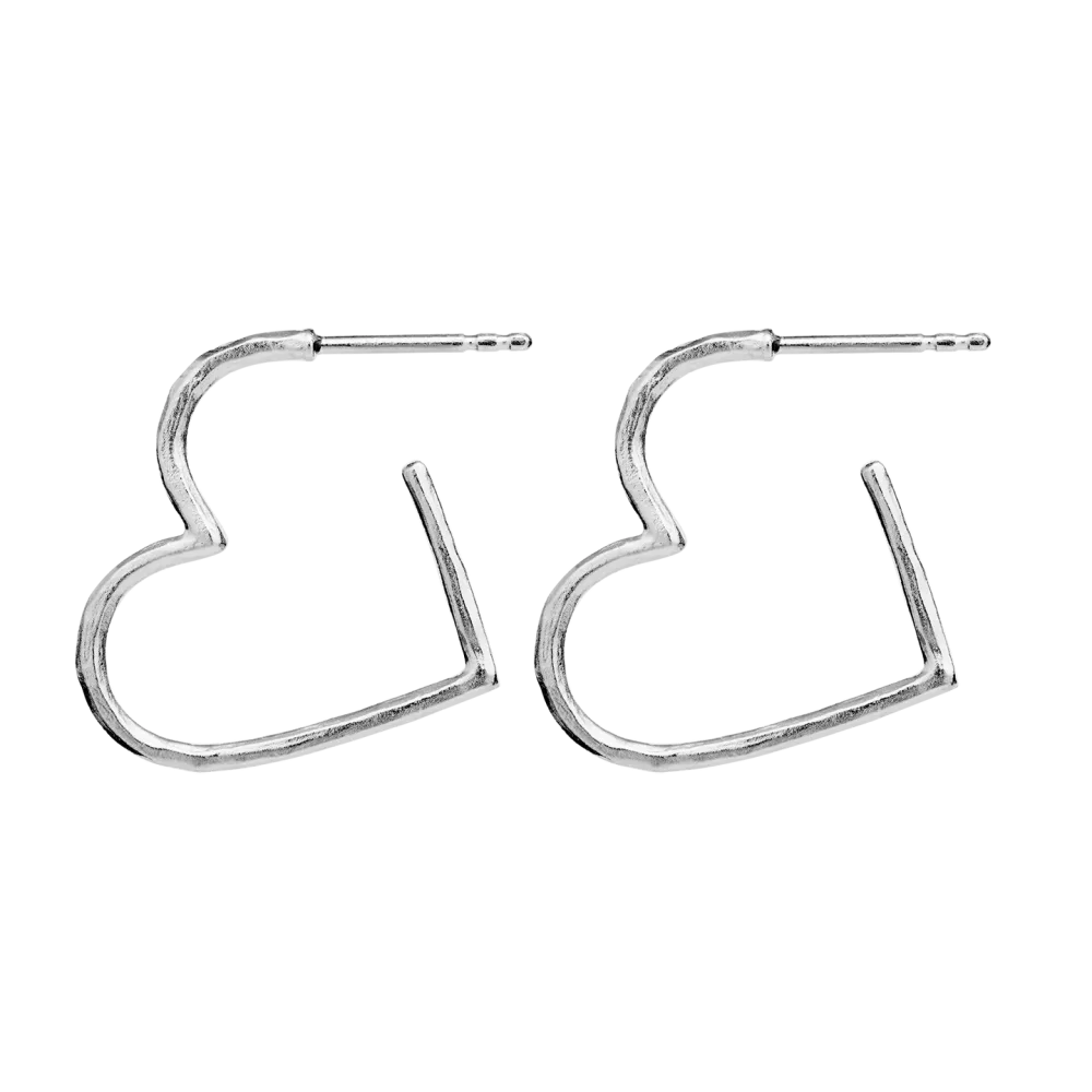 Laia Midi Earrings - Silver