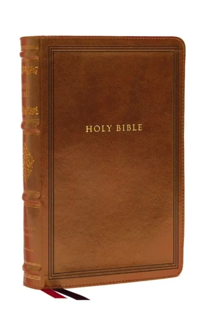 KJV Large Print Reference Bible, Brown Leathersoft, Red Letter, Comfort Print (Sovereign Collection) - Bilde 2