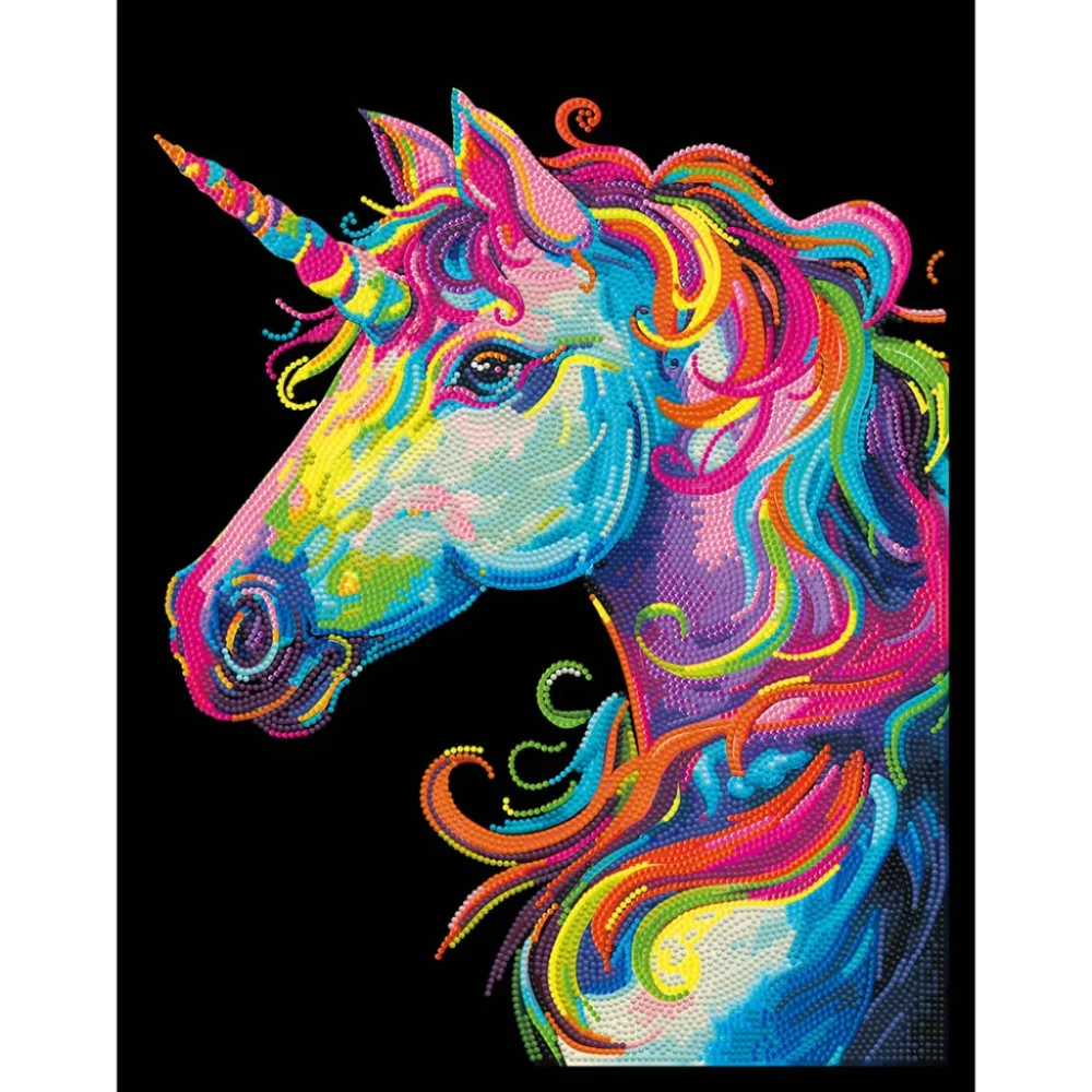 Diamond Dotz – Neon Noir – Neon Unicorn 46x35cm