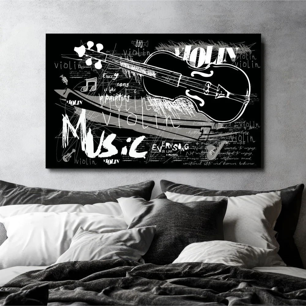 VIOLIN MUSIC No1 - PLAKAT OG LERRET - Bilde 3