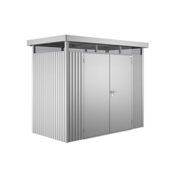 REDSKAPSBOD BIOHORT HIGHLINE H1 DOBBELTDØR 3,33 M² METALLIC SØLV