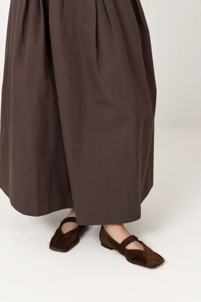 Lautan Leather Ballet Flats - Suede Brown - Bilde 2