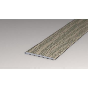 OVERGANGSPROFIL LOGOCLIC ALUMINIUM 2000X40X2MM GRÅ EIK