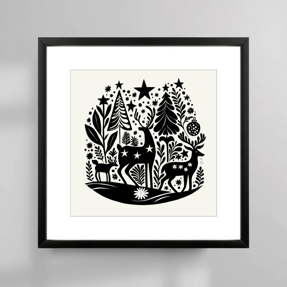 REINSDYR OG JULEGLEDE No1 - PLAKAT - Bilde 2