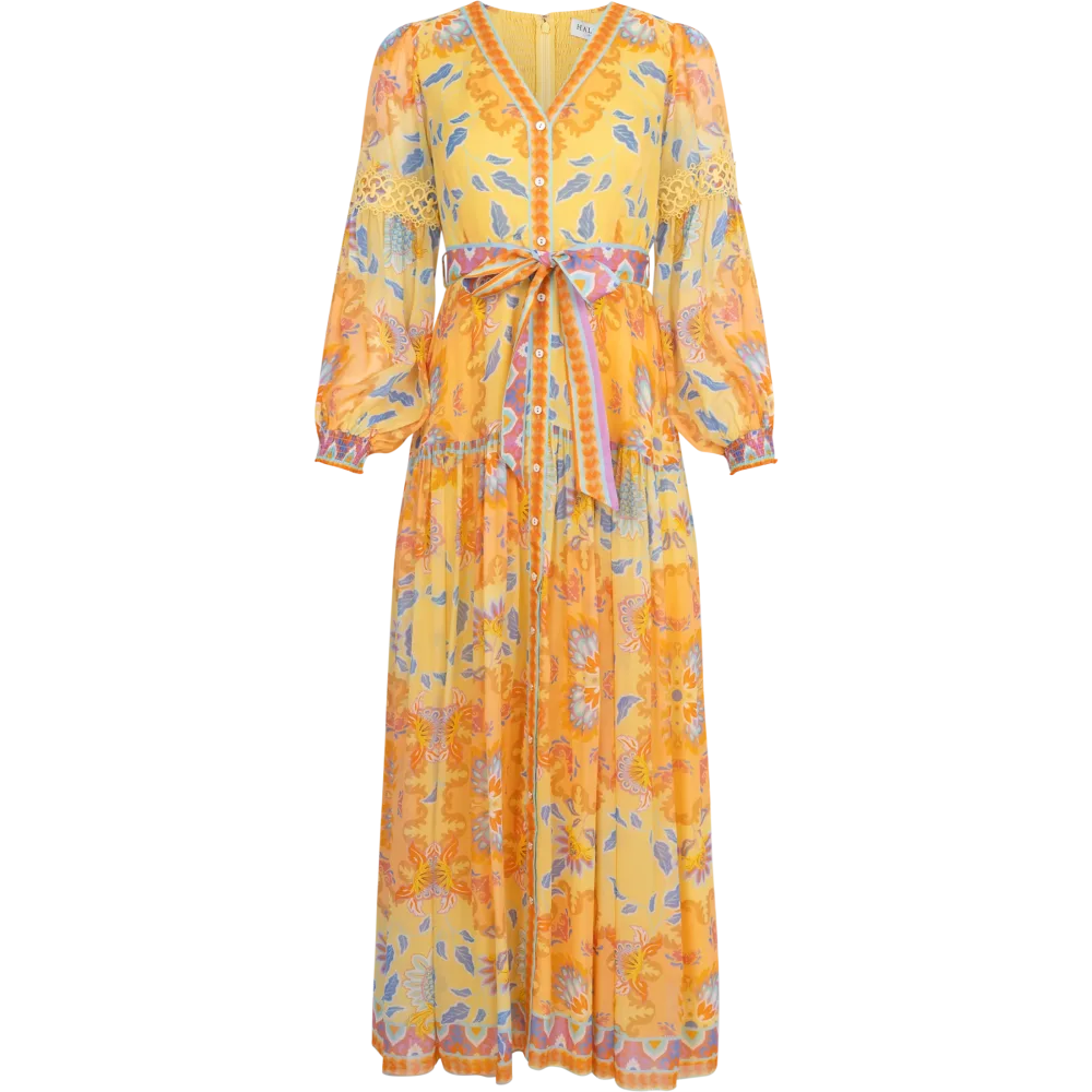 Sophie Long Dress - Yellow