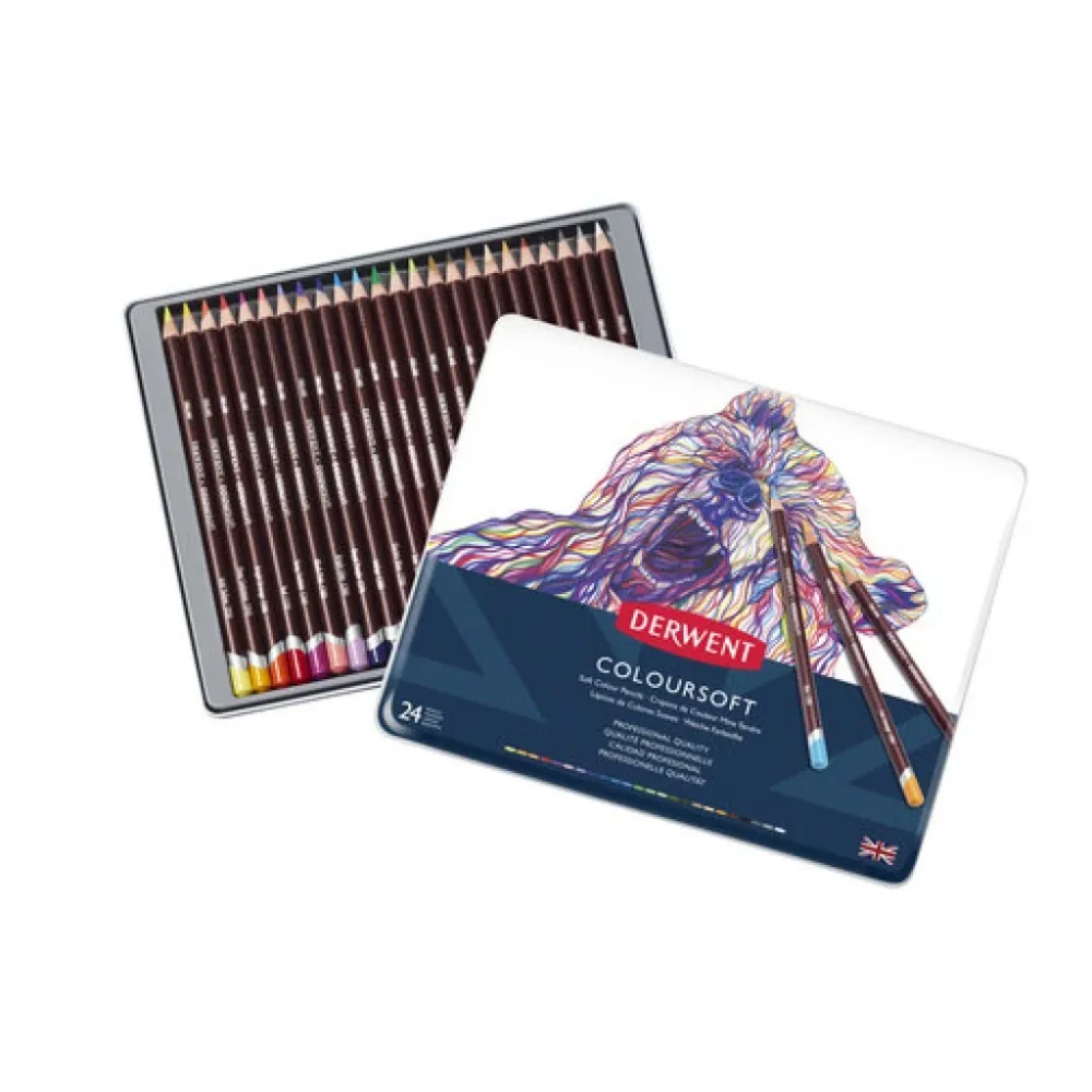 Derwent sett Coloursoft a 24 Derwent sett Coloursoft a 24