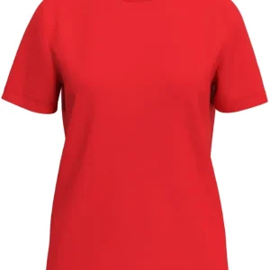 Myessential Ss O-Neck Tee – Flame Scarlet