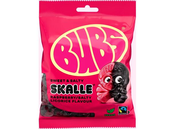BUBS Hallon/Lakritsskalle Gele 90g 16stk - Bilde 2