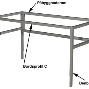 BENPAR H-BORD 765 GRÅ BENPAR H-BORD 765 GRÅ