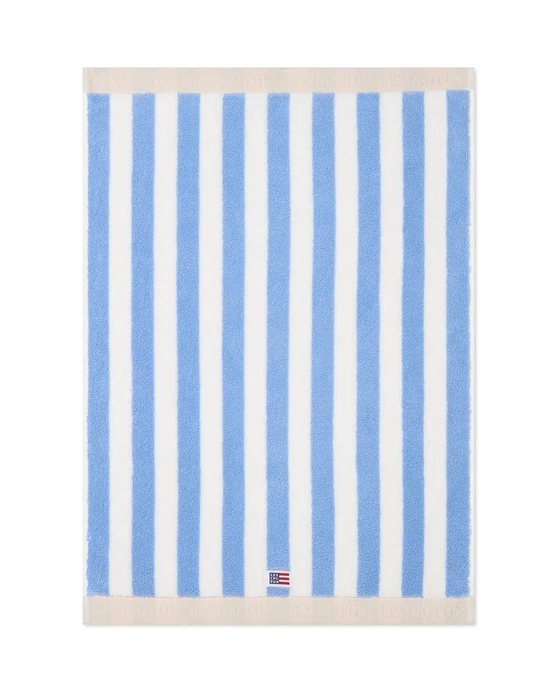Block Striped Towel 50X70 - Blue/White/Moonbeam