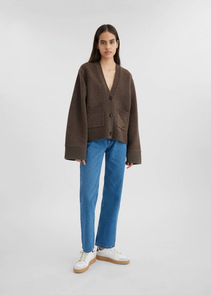Memory Relaxed Cardigan - Brown - Bilde 3