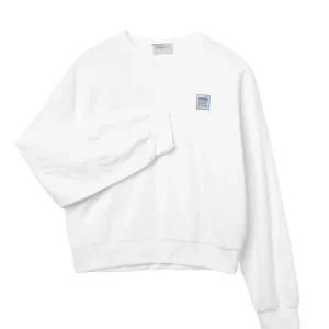 Terry Logo Sweatshirt – White