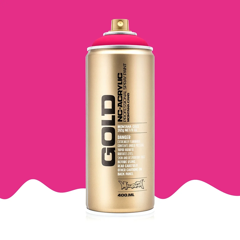 Montana - Gold 400ml - F4000 Fluorescent Gleaming Pink