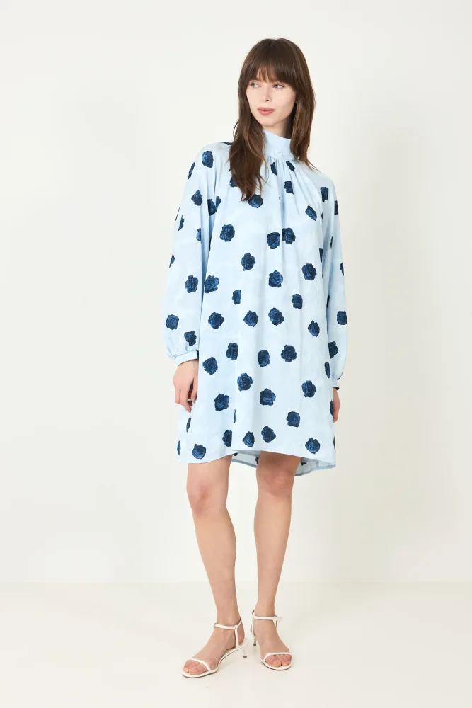 N-Lorenia Dress - Delice Blue Print - Bilde 2
