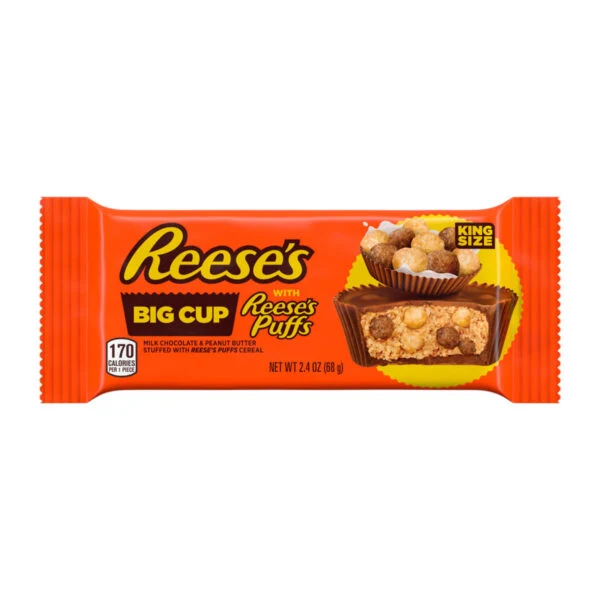 REESE'S BIG CUP WITH REESE'S PUFFS KING SIZE 68g