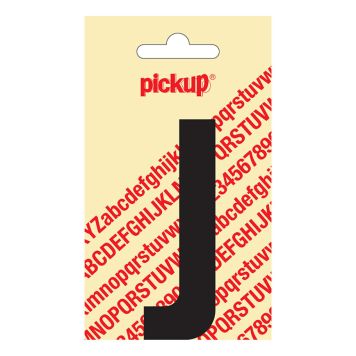BOKSTAV PICKUP NOBEL J SVART 90 MM SELVKLEBENDE