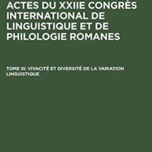 Vivacité Et Diversité De La Variation Linguistique Vivacité Et Diversité De La Variation Linguistique