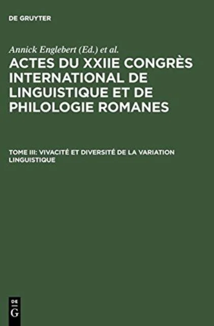 Vivacité Et Diversité De La Variation Linguistique