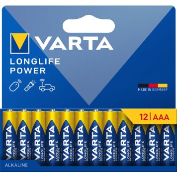 BATTERI VARTA LONGLIFE POWER AAA 12-PK