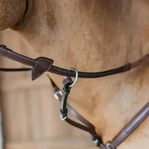 Dyon 13mm Rubber Reins w/7 Leather Loops & Plaited Finish New English Collection