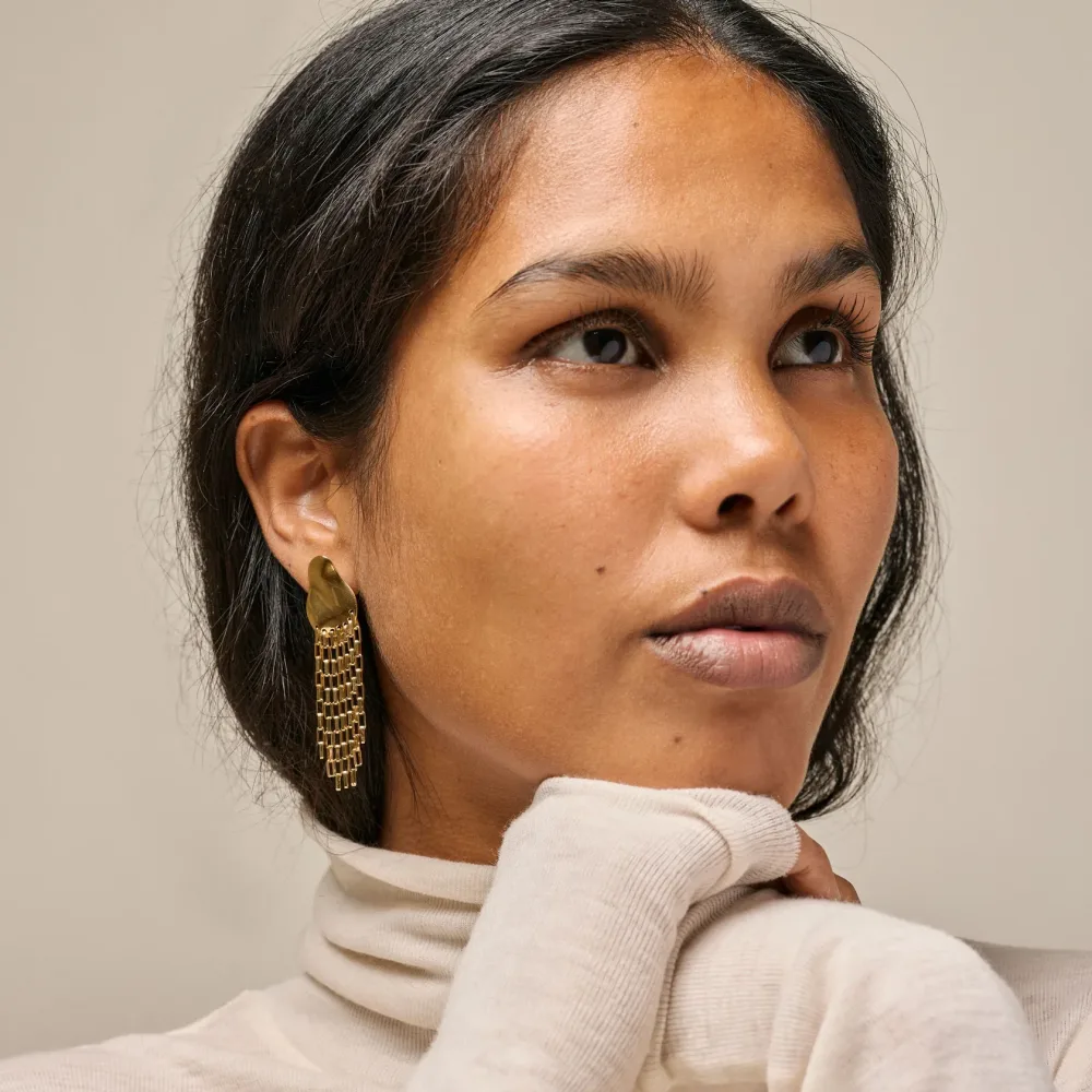 Solange Earrings - Gold - Bilde 3