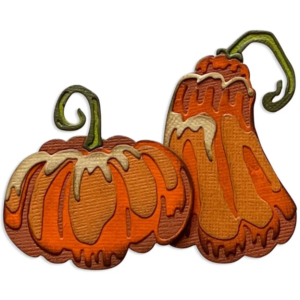 Sizzix Thinlits Dies By Tim Holtz 12 dies - Pumpkin Duo Colorize