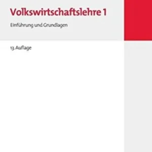 Volkswirtschaftslehre I Volkswirtschaftslehre I