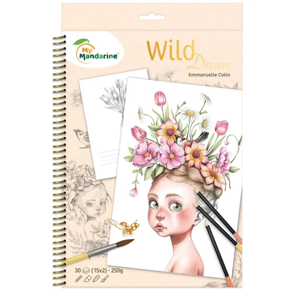 Avenue Mandarine Fargeleggingsbok – 21×34,2cm – Wild Dream