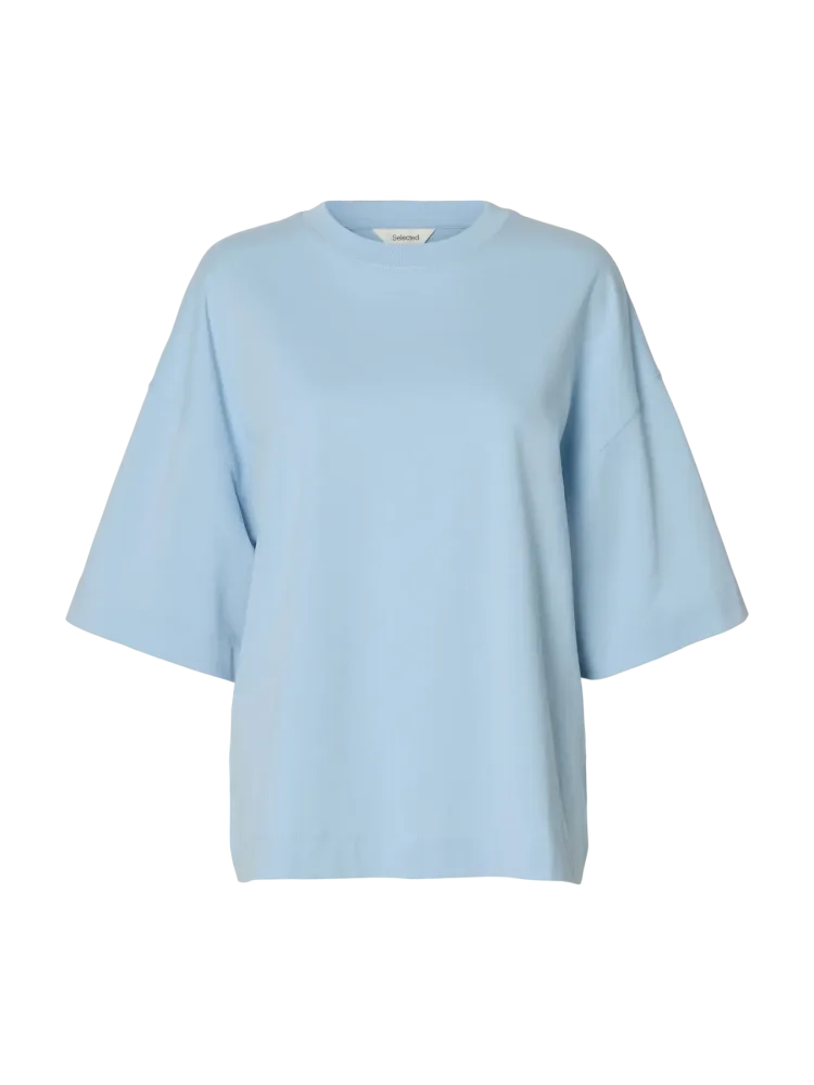 Colwoman 2/4 Oversized Tee - Cashmere Blue