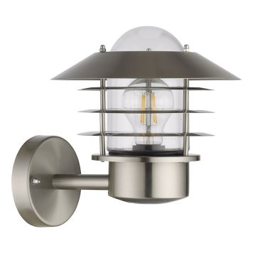 VEGGLAMPE ECOLITE ORION UP BS BØRSTET STÅL